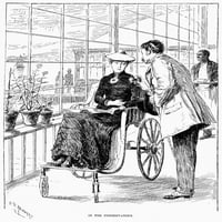 Invalidska kolica, 1886. N'in Konzervatorij. ' Graviranje drva, Amerikanac, 1886., nakon Charlesa Stanleyja Reinharta.