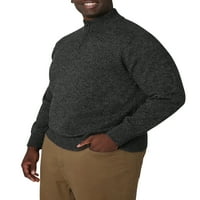 CHAPS muški pamučni teksturirani Quarter zip mockneck džemper veličine xs do 4xb