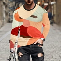 Muška bluza za čišćenje muškarca pulover casual modni dugi rukavi okrugli ovratnik vrhovi bluza