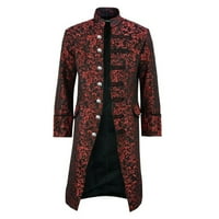 Vintage kaput kaput gotički gumb modna jakna muškarci frock muški kaputi jakne