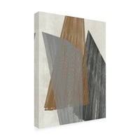 Zaštitni znak likovne umjetnosti 'Triangle Stripes I' Canvas Art by Jennifer Goldberger