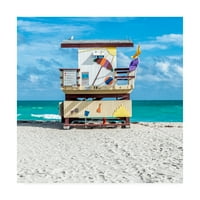 Zaštitni znak likovna umjetnost 'Miami Beach IV' platno umjetnost Richarda Silver