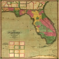 Florida zemljišne plohe tisak plakata