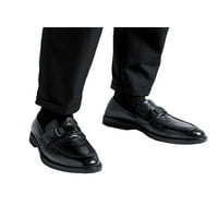 Rocomi muškarci Flats formalno kožna cipela za cipele na haljinama muški ne klizani lagani loafers Comfort Business