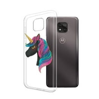 Mekani TPU Clear Case Slim Zaštitni poklopac za Motorola Moto G Power 6.6 , Black Unicorn