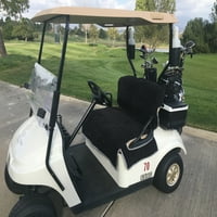 Presvučeno reverzibilno sjedalo i naslon kolica za golf, crno i taupe