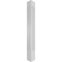 Ekena Millwork 10 W 8'H Obrtsman klasični kvadrat koji nije kočnik Art Deco Fretwork Stupac W Crown Capital &