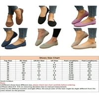 LacyHop Ladies Casual Cipele Slip-as Flats Comfort Walking Shoe Work Dishoble Loafers Lagana mreža tamno smeđa