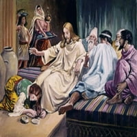 Magdalena koja pere Kristove noge, ispis plakata Franka Dicksieja