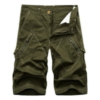 Ljetne nove velike kratke hlače za radnu odjeću, muške široke Ležerne hlače s više džepova, vojska zelena;