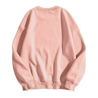 Majica s kapuljačom za žene ženska pletena majica s izrezom u obliku slova M. M. pulover pulover,ružičasta M.
