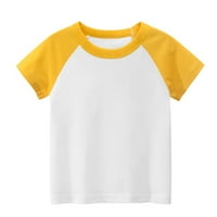 ;/ majice za malu djecu, za dječake i djevojčice, Majice kratkih rukava s okruglim vratom u boji, majice, majice,