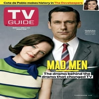Mad Men, Elisabeth Moss i Jon Hamm, naslovnica TV vodiča, ožujak - 5. travnja 2015. PH: Jeff Lipsky. TV vodič