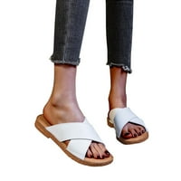 Ženske sandale s otvorenim prstima s debelim potplatom, elegantne Ležerne sandale u bež boji, Veličina 9