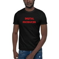 Crveni digitalni proizvođač majice s kratkim rukavima po nedefiniranim darovima