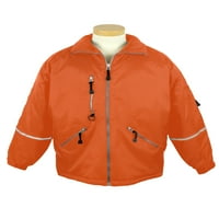 Tri-mountain kurir najlon jakna s reflektirajućom trakom, srednje, crne