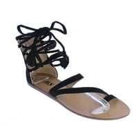_ - Ženske gladijatorske sandale u crnoj boji