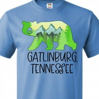 Majica U Stilu Gatlinburg, Tennessee-planine i medvjed