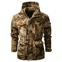 Jakna za muškarce zimska vanjska višenamjenska vojna jakna s kapuljačom Zipper dugi rukavi casual i jakne na zazor
