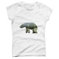 Majica s uzorkom Arktički polarni medvjed za djevojke iz mumbo - a-dizajn iz mumbo-a