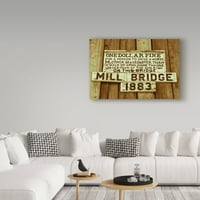 Zaštitni znak likovne umjetnosti 'Mill natkrivena most' platno umjetnost Brenda Petrella Photography LLC