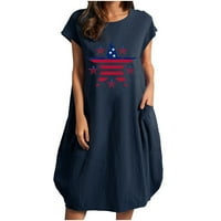 Majice 4. srpnja Dan neovisnosti osnovni vrhovi za žene novo ljeto cool široka odjeća kratkih rukava Plus Size