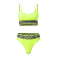 B91xz kupaći kostimi s visokim strukom za žene Novi bikini kupaći kostim ženski tiskani ploča s kupaćim kostimom