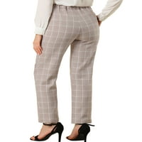 Jedinstvene povoljne ponude ženske božićne hlače džepovi ravno nogu casual hlače