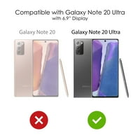 Različiti hibridni hibridni slučaj otporan na udarce za Galaxy Note Ultra - TPU odbojnik akrilni stražnji zaštitnik