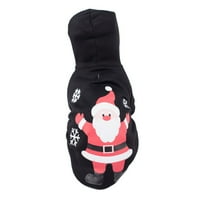 LED pozadinsko osvjetljenje žonglirajući Djed Mraz, džemper za pseće kostime s kapuljačom i uključenim baterijama