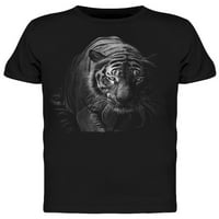 Majica s portretom od crnog bijelog tigra muškarci-IMAGA SHATTRECTOCKA, MUŠKARCI X-veliki