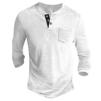 Muška modna majica s uzorkom i vezom za proljeće i jesen pulover s dugim rukavima s printom dukserica u bijeloj