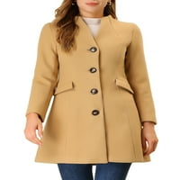 Jedinstvene ponude Elegantne zimske kaputa s jednostrukim kaputima s jednostrukim kaputima s jednostrukim kaputima