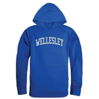 Wellesley College Blue Collegiate Fleece Hoodie dukserice