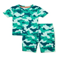 Major Cuddles Girls Top kratki rukavi s kratkim hlačama set za spavanje pidžame, 2-komad, veličine 4- Plus