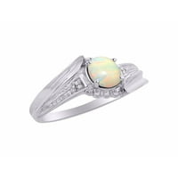 * Opal i dijamantni prsten u Mumbaiju-listopadski kamen rođenja*