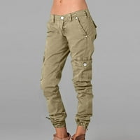 Dianli teretne hlače čvrste dame hlače hippie pank hlače Streetwear jogger džep kombinezoni duge hlače modno labavo