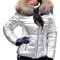 Zimski kaputi za žene, nove kratke pamučne jakne s labavim ovratnikom i kapuljačom