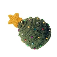 Božićni pleteni šešir preslatko božićno drvce u obliku zvijezde kukičanog šešira za djecu djecu