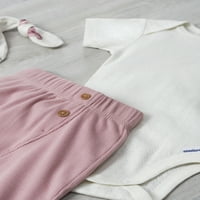 Moderni trenuci Gerber djevojčice bodysuit, pokriće i odijelo za hlače, 3-komad, novorođenčad