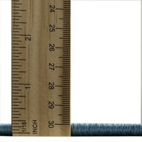 Tradicionalni tepisi tvrtke A. M., koji se mogu prati u perilici, pravokutni, s medaljonom plave boje, 5' 8'