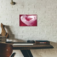 Epska umjetnost 'vruće ružičasto srce' Linda Woods, akrilna staklena zidna umjetnost, 12 x12