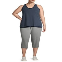 Atletic Works Women Plus Size 2fer Active Tank