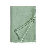 Eddie Bauer teksturirani Keper čvrsti hipoalergenski zeleni pokrivač