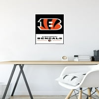 Cincinnati Bengals - zidni plakat s logotipom, 14.725 22.375