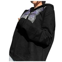 Ženski kardigan Ženska Moda ženski modni džemper s patentnim zatvaračem s labavim printom