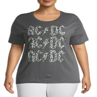Grey by Grayson Social Women's Plus Ac DC Grafička majica s kratkim rukavima