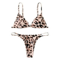 kupaći kostimi za žensku odjeću za leopard na plaži dvije žene visoke kupaći kostim za tisak bikini kupaći kostimi