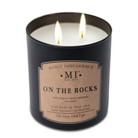 Manly popustljivost na stijenama mirisna jarčka svijeća - Classic Plus - Wick - 16. Oz - 60h Burn