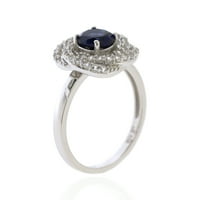 Jay Heart dizajnira Sterling Silver stvorio Sapphire i stvorio bijeli safirni prsten